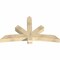 Ekena Millwork Alberta Rough Sawn Timber Gable Bracket, Douglas Fir, 72"W x 42"H x 6"D x 6"F, 14/12 Pitch GBW072X42X0606ALB00RDF - alternate 2